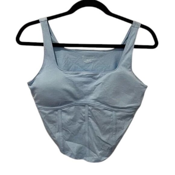 🧁No Boundaries Blue Corset Bustier Tank Top coquette cottagecore summer spring - Picture 1 of 6